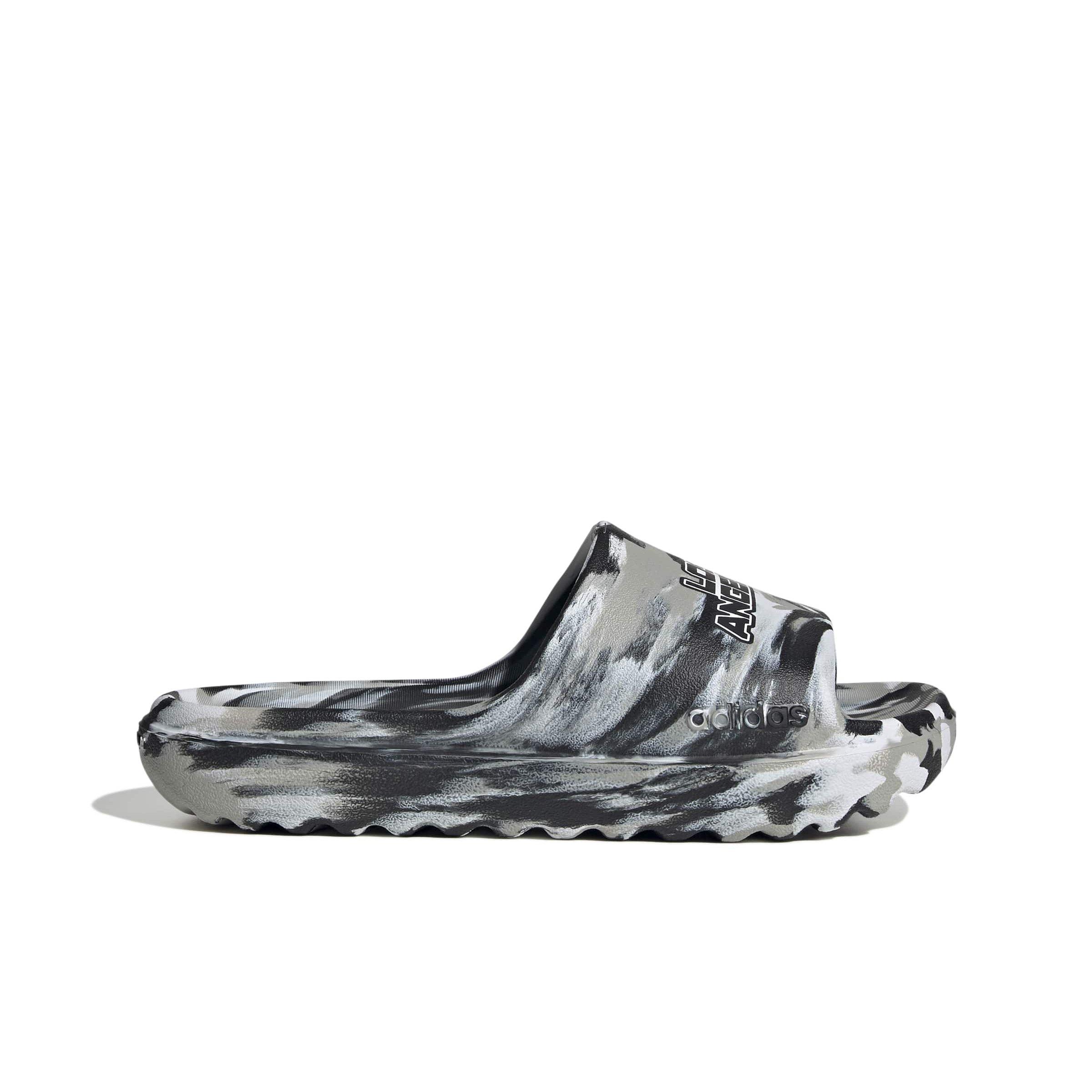 adidas Adilette Lumia "Grey Two/Core Black/Ftwr White" Men's Slide - GREY/BLACK/WHITE